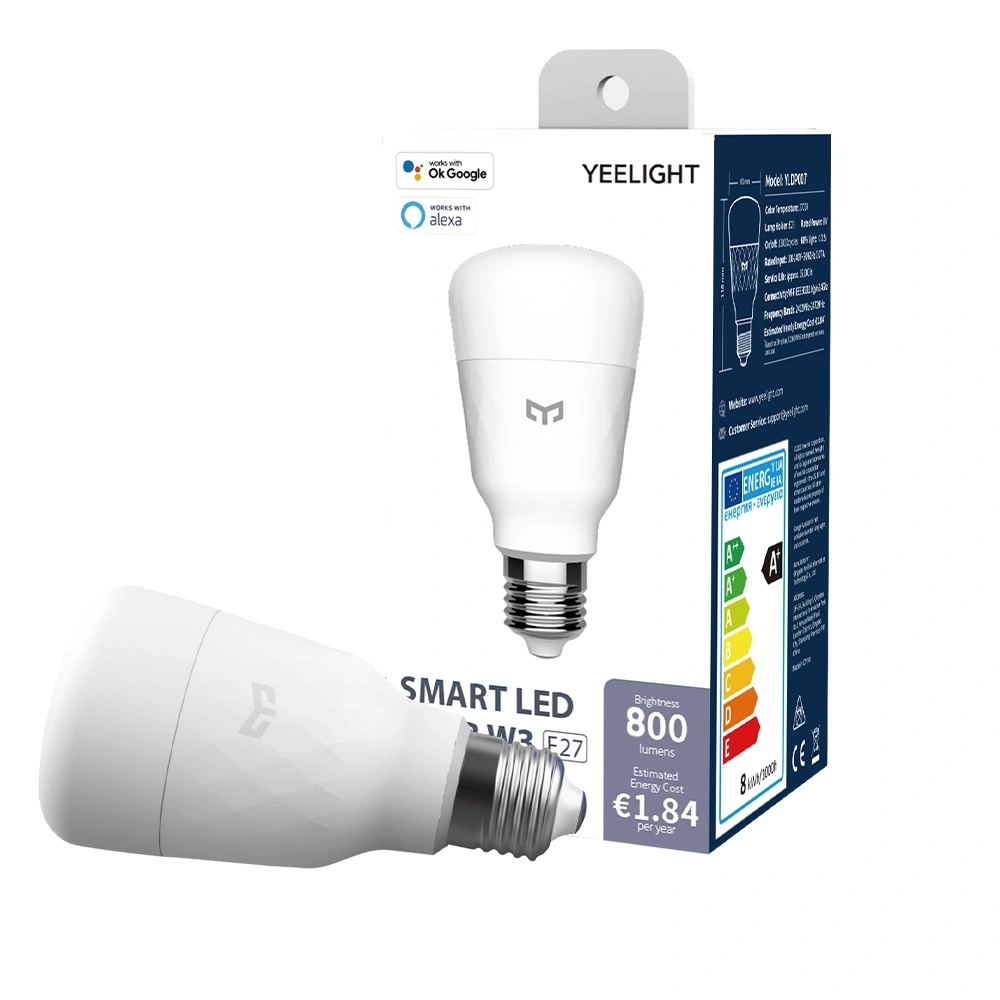 Yeelight slimme led lamp 1S - E27 fitting - Warm wit