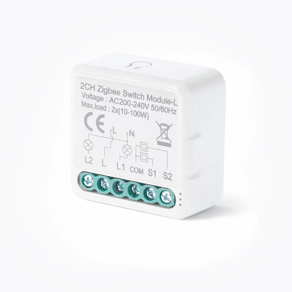 Zigbee inbouwschakelaar - 2 gang