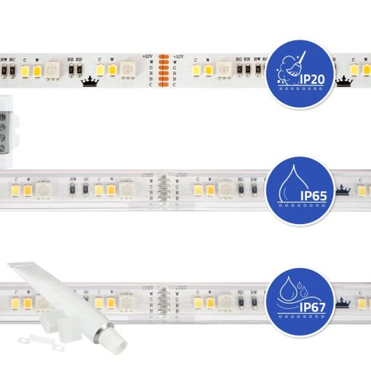 13 meter complete set RGBWW led strip met Zigbee controller