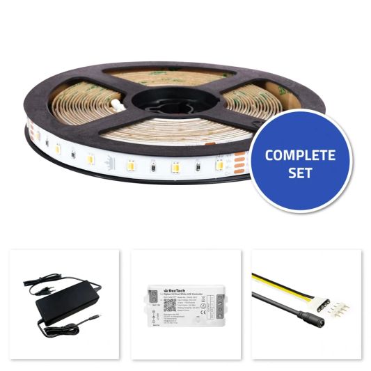 16 meter complete set Dual White led strip met Zigbee controller