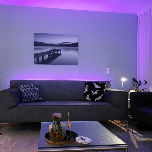 2 meter complete set RGBW led strip met Zigbee controller