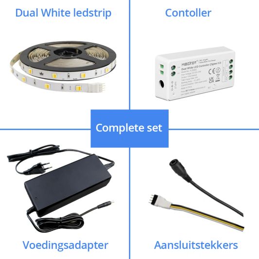 21 meter complete set Dual White led strip met Zigbee controller