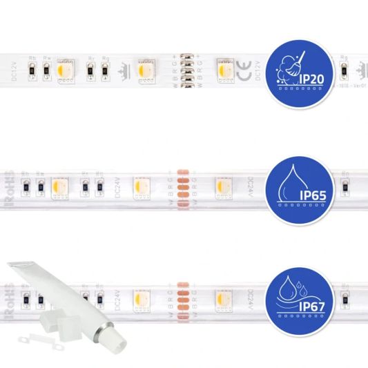 21 meter complete set RGBW led strip met Zigbee controller