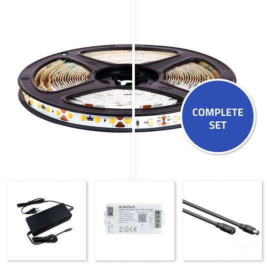 3 meter complete set witte led strip met Zigbee controller