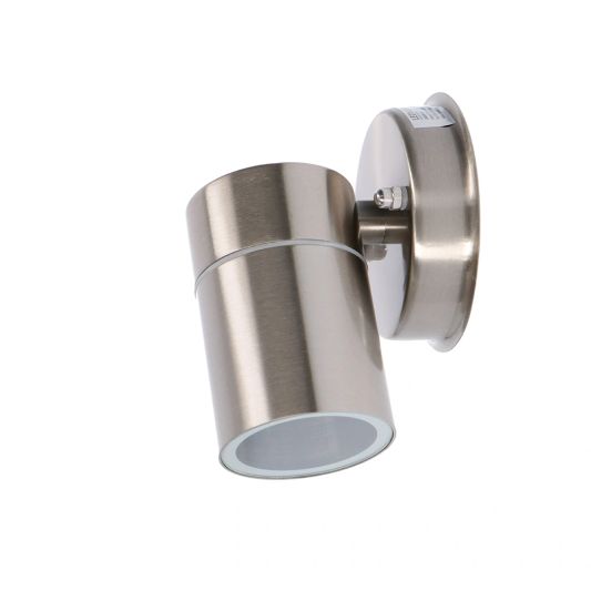 Aluminium wandlamp voor buiten met Zigbee GU10 spot - Rond