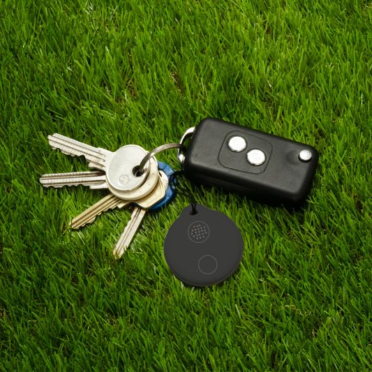 Anti-lost Tracker zwart compatibel met het Apple Find My-netwerk