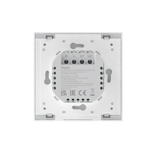 Aqara Smart Wall Switch H1 - met neutrale draad - dubbele schakelaar