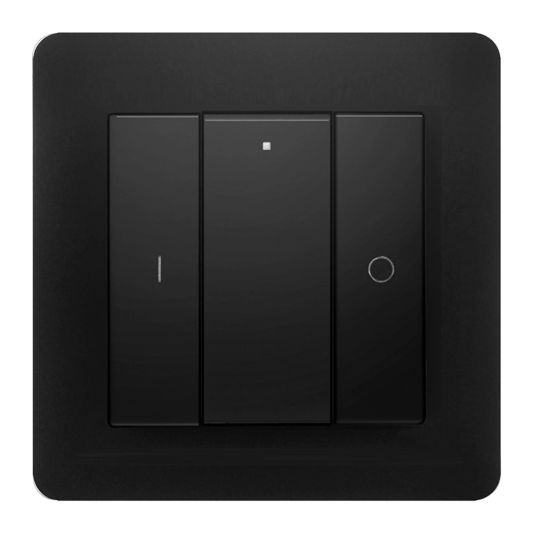 Draadloze Zigbee schakelaar van EcoDim - Geschikt voor 1 groep - Zwarte kleur