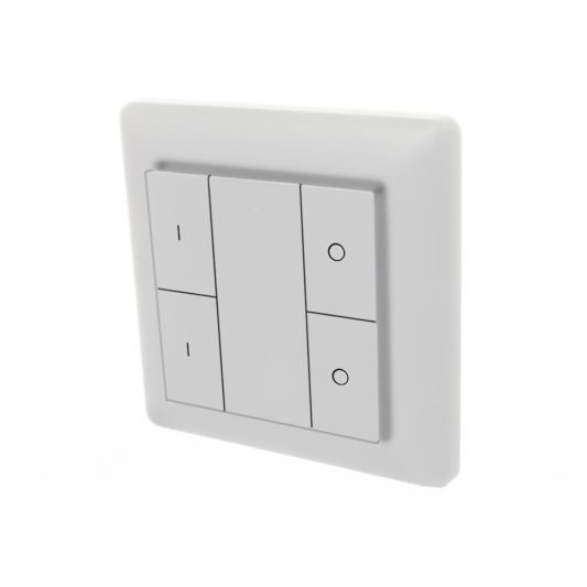Draadloze Zigbee schakelaar van EcoDim - Geschikt voor 2 groepen - Witte kleur