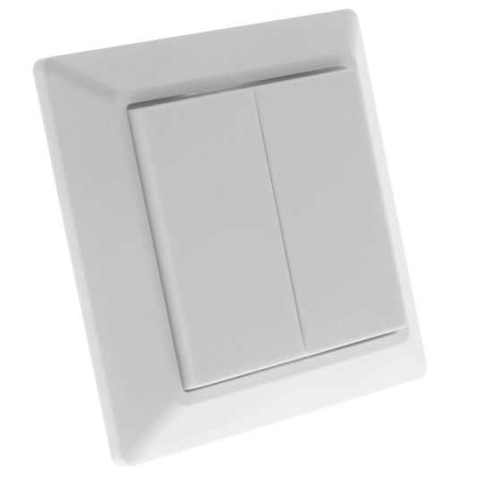 Draadloze Zigbee schakelaar wit van EcoDim - Friends of Philips Hue - Geschikt voor 2 groepen