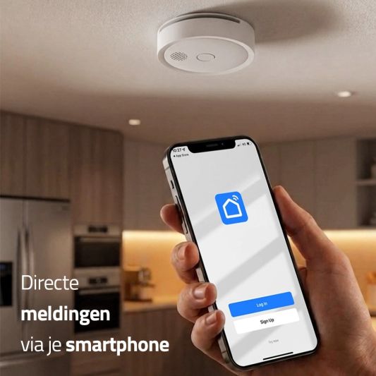 Heiman smart Wifi rookmelder - voordeelset 2 stuks