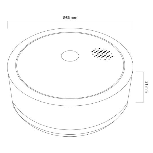 Heiman smart Wifi rookmelder - voordeelset 3 stuks