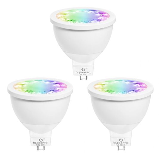 Zigbee spot RGBWW MR16 fitting - 4 Watt - Voordeelset van 3