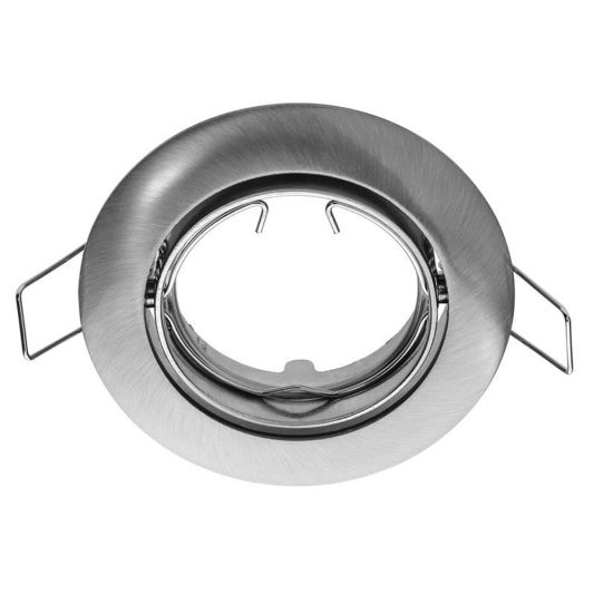 Kantelbare spot armatuur rond - RVS - Geschikt voor GU10/MR16