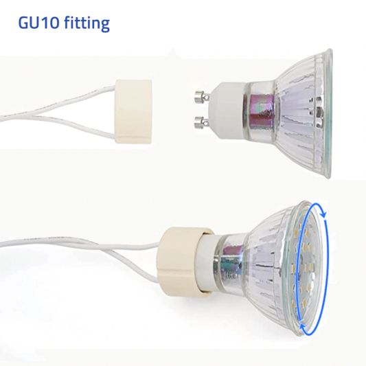 Kantelbare spot armatuur rond - wit - Geschikt voor GU10/MR16