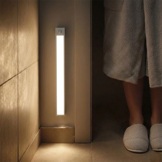 Kastverlichting met sensor - Dual White - 20cm - Oplaadbaar - Zilver - Voordeelset van 4 stuks