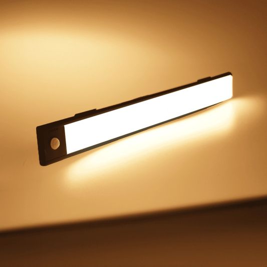 Kastverlichting met sensor - Dual White - 30cm - Oplaadbaar - Zwart