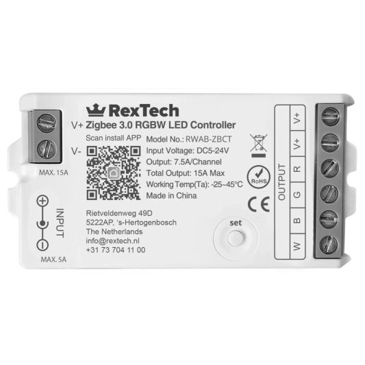 Losse Zigbee controller voor RGBW led strips