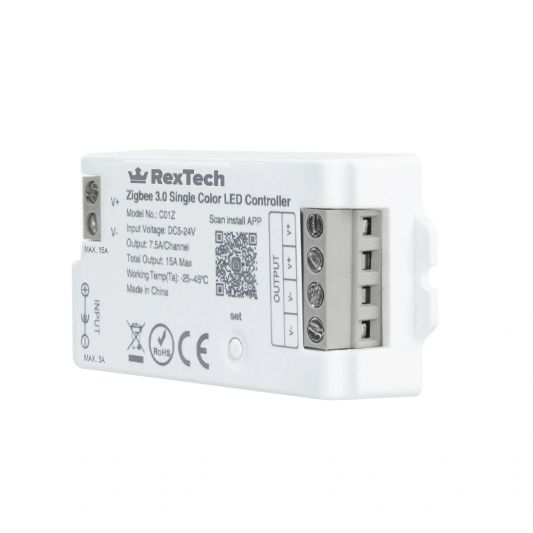 Losse Zigbee controller voor witte led strips