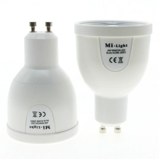 Milight Dual White LED lamp set met afstandsbediening 5W GU10