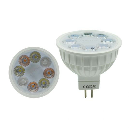 RGBWW LED spot met afstandsbediening 4W MR16 fitting 1 tot 4 spots