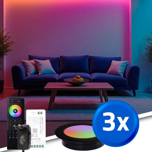 RexTech 3-pack RGBWW Spot Set