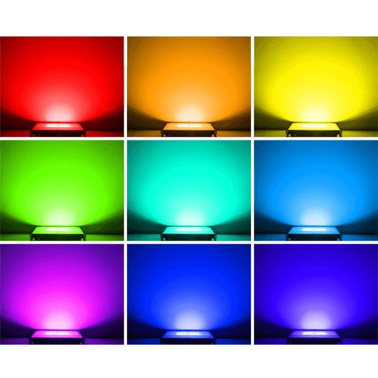 RGBWW Wifi led schijnwerper bouwlamp 100 watt IP65 los