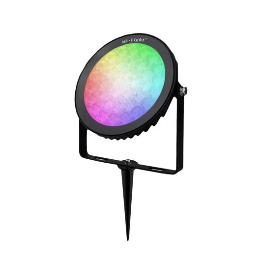 1-4 RGBWW Wifi led tuinspots 15 Watt set met afstandsbediening