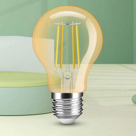 Slimme filament Zigbee LED lamp - Dual white 7W E27 fitting - A60 model colored - voordeelset 6 stuks