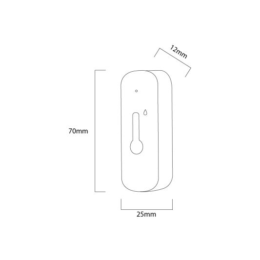 Slimme klimaatsensor op wifi - Voordeelset van 2