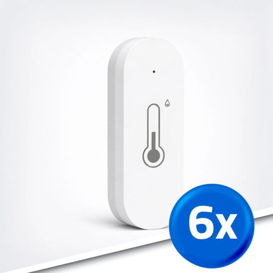 Slimme klimaatsensor op wifi - Voordeelset van 6