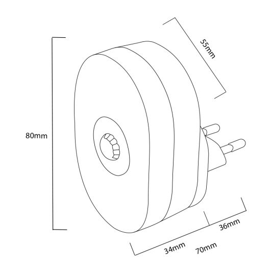 Slimme nachtlamp op wifi - Bewegingsdetectie