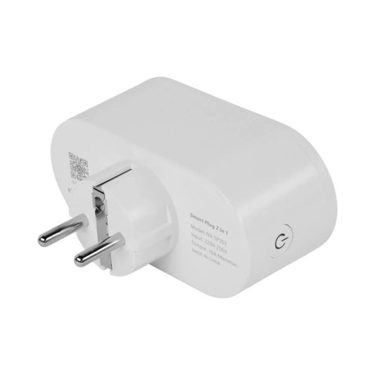 Slimme stekker - dubbel - Met energiemeting - 2-pack