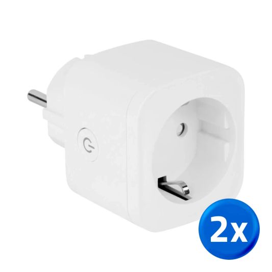 Slimme stekker met energiemeting - enkel - 2-pack