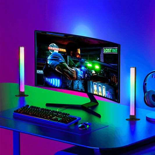 Slimme tafellamp set met dreamcolor ledstrip - Ideale gaming lampen