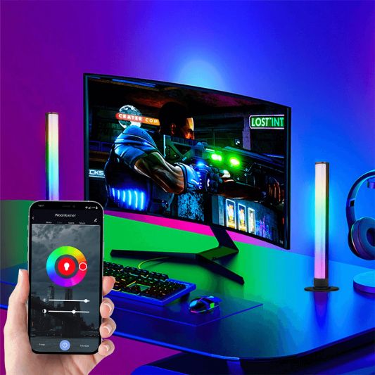 Slimme tafellamp set met dreamcolor ledstrip - Ideale gaming lampen
