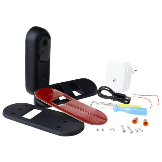 Slimme video deurbel wifi zwart