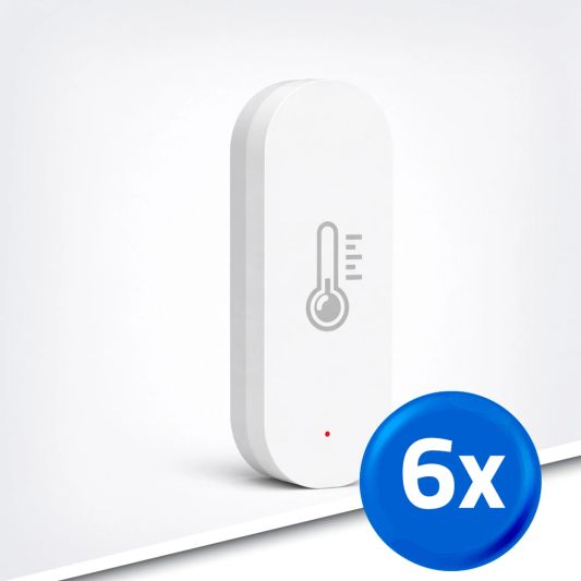 Slimme Zigbee temperatuursensor - Set van 6
