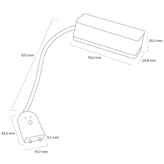 Slimme Zigbee water sensor met kabel