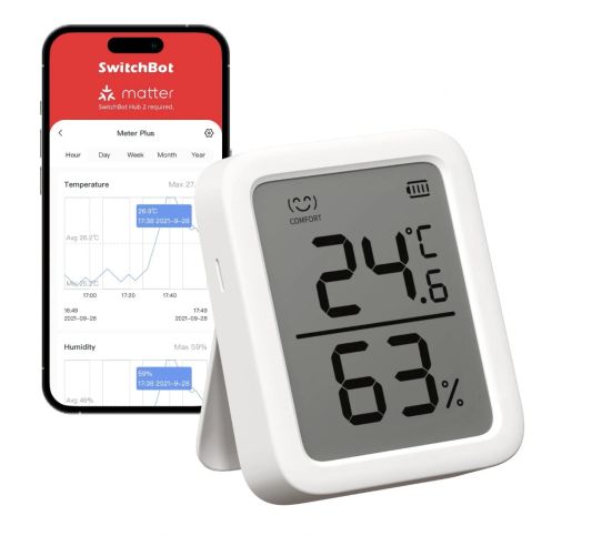 SwitchBot Thermometer & Hygrometer Plus