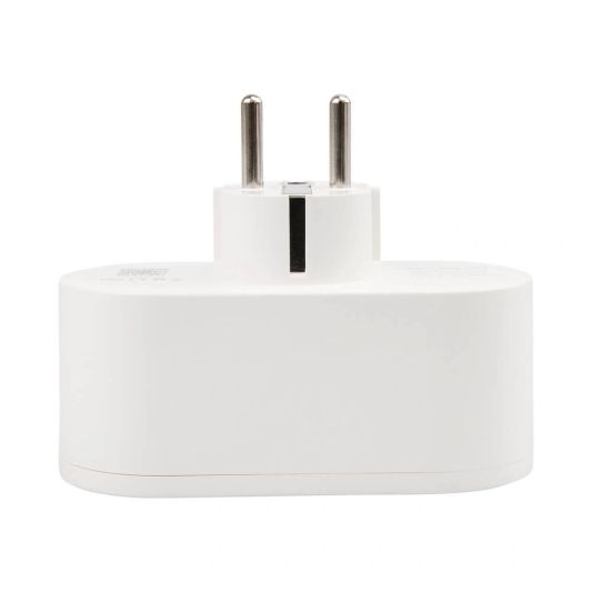 Slimme stekker - dubbel - Met energiemeting - 2-pack