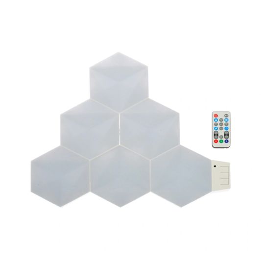 Tuya Hexagon RGBIC Wand-/tafellamp | 6-pack