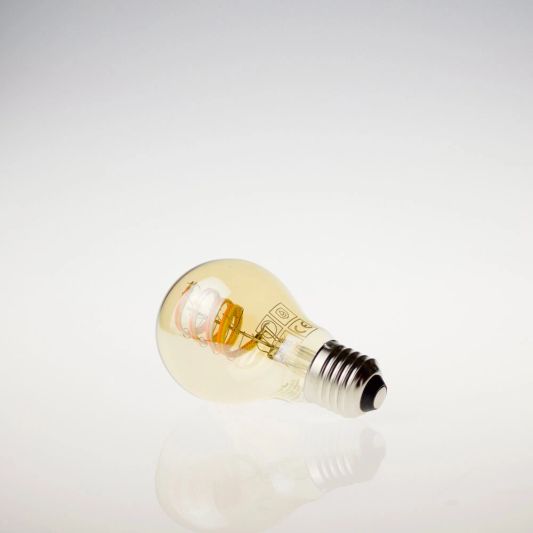 Tuya slimme led filament lamp goud - E27 fitting kogelvormig - Dual White - voordeelset van 3