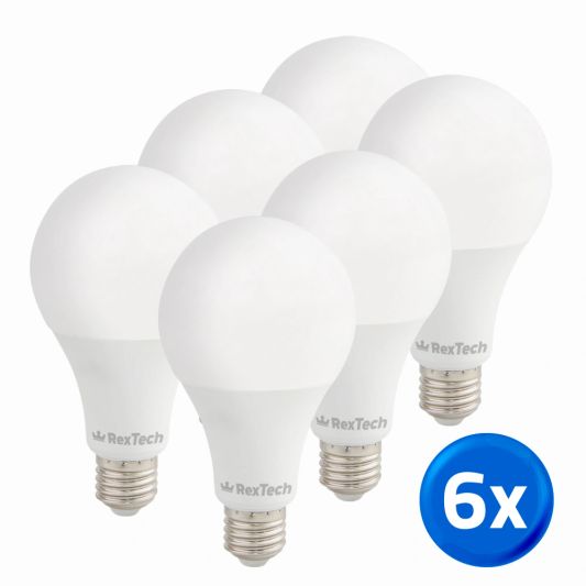 Tuya slimme led lamp 15 watt - E27 fitting - RGBWW Multicolor en Wit 6-pack