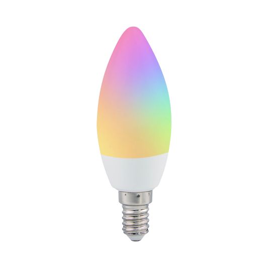 Tuya slimme led lamp 5 watt - E14 fitting - RGBWW Multicolor en Wit
