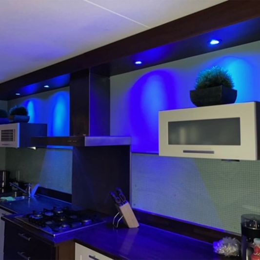 Wifi slimme led lamp 7 watt - Downlight - RGBWW Multicolor en Wit