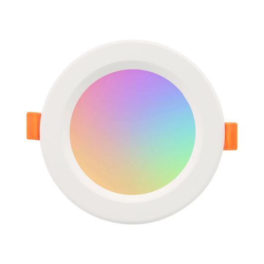 Wifi slimme led lamp 7 watt - Downlight - RGBWW Multicolor en Wit - Voordeelset van 3 stuks