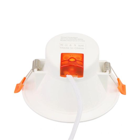 Wifi slimme led lamp 7 watt - Downlight - RGBWW Multicolor en Wit