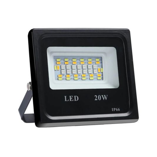 Slimme schijnwerper/bouwlamp 20 watt - RGBWW Multicolor en wit