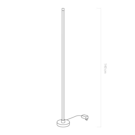 Tuya vloerlamp met dreamcolor ledstrip - Inclusief afstandsbediening